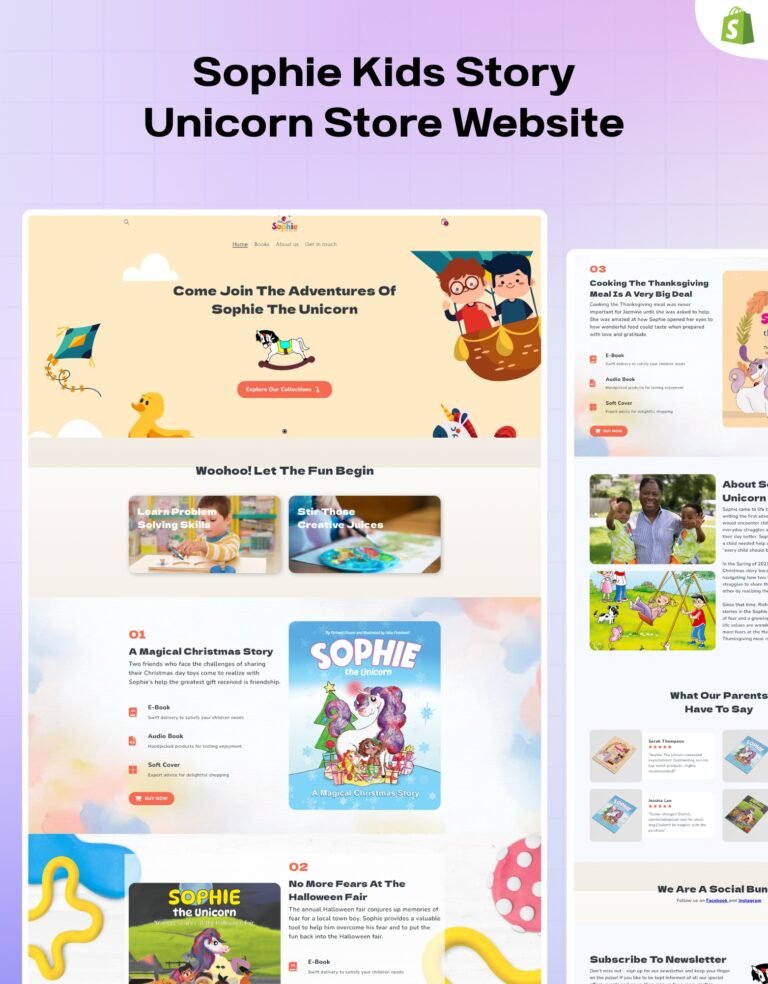 Sophie Kids Unicorn Shop