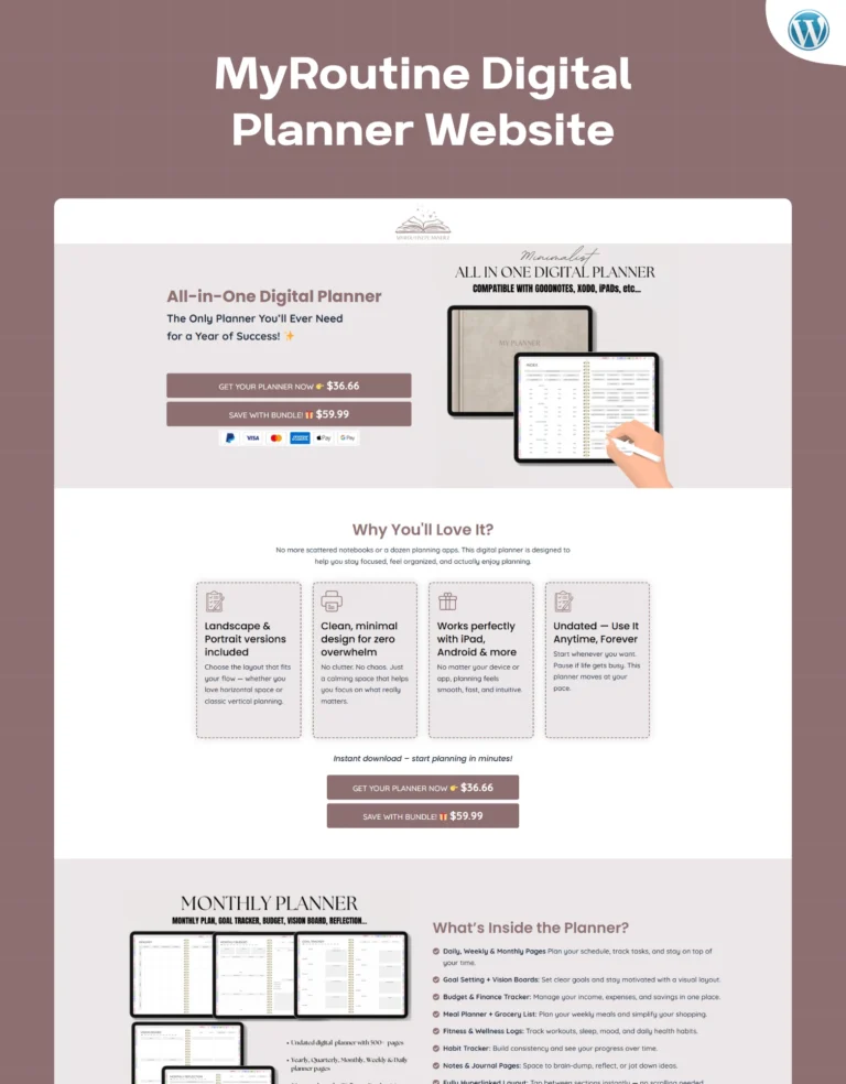 MyRoutine Digital Planner