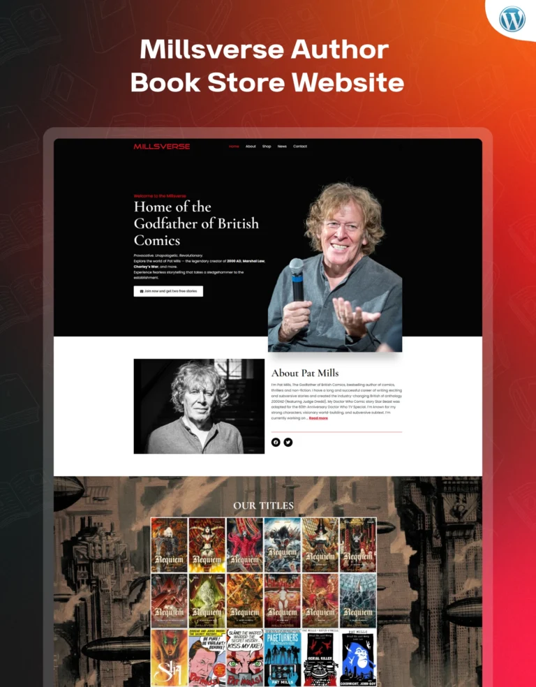 Millsverse Author Book Store