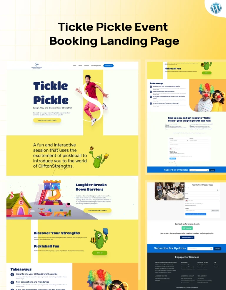 Tickle Pickle Event Booking